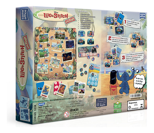 Jogo de tabuleiro Lilo & Stitch Em Fuga Game Office