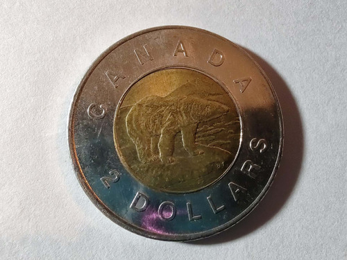 Moneda Canadá 2 Dolar  2005 Bimetalica (x929
