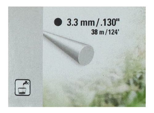 Hilo De Corte Negro Stihl Para Desbrozadora 3.3 Mm 40m