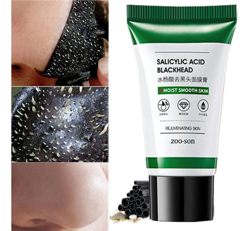 Mascarilla Negra Peel Off Elimina Poros Puntos Negros Acné F Tipo de piel Todo tipo de piel