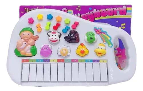 Piano Infantil Teclado Musical Bebê Ia Ia O Bichos