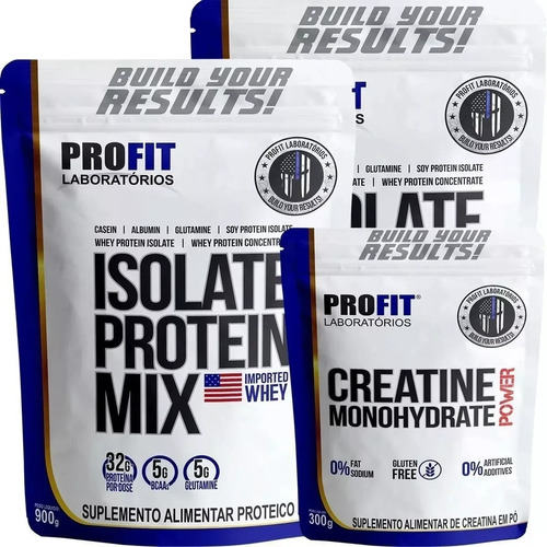 2 Isolate Protein M 900g (1,8kg)+ Creatina Refil 300g Profit