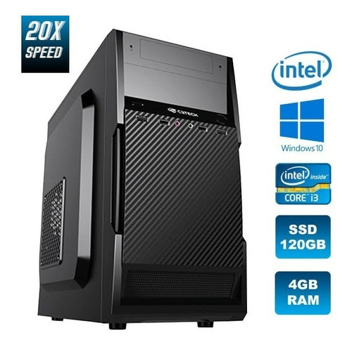 Pc: I3; Ssd120gb; 4gb Ram; Rápida D++, Pronta Para O Uso!!!!