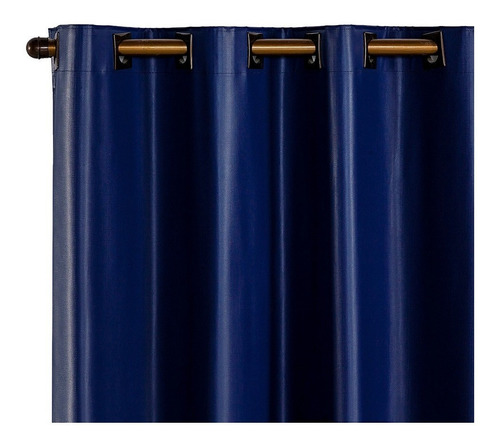 Cortina Pvc Corta Luz Com Blackout 220x130cm 50% Off Cor Azul-marinho