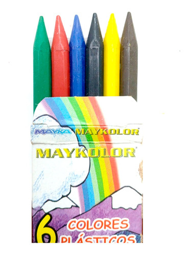 Colores Plasticos Maykolor 6 Unidades