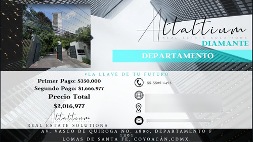 Departamento En Venta, Lomas De Santa Fe Cuajimalpa, En Remate....!!