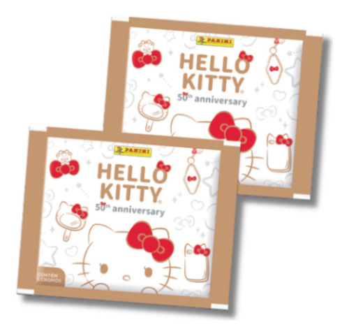 Pack 5 Sobres Hello Kitty 50th Anniversary Panini 25 Laminas