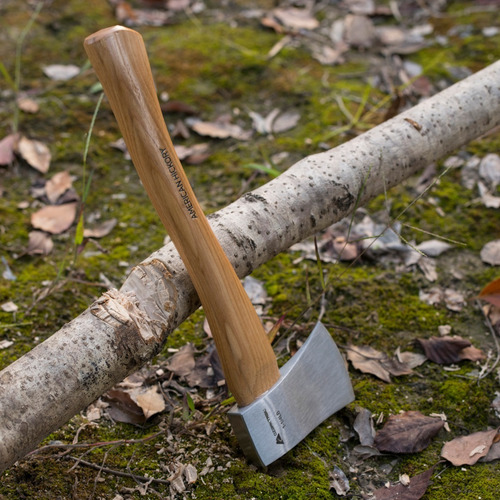 Hacha Con Mango De Madera Ozark Trail Camping Caceria Pesca