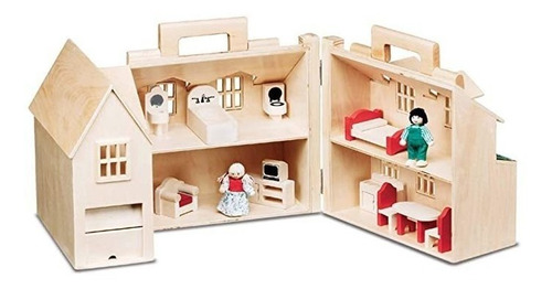 Casa De Muñecas De Madera Melissa &amp; Doug Fold &amp; Go.