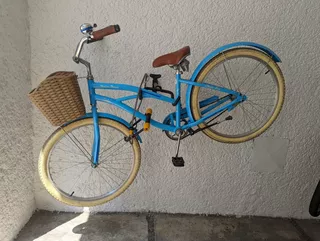 Bicicleta Turbo Clasica/retro R26 Aluminio Mujer Azul/aqua