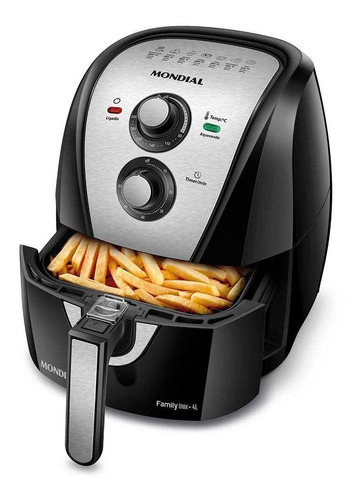 Fritadeira Air Fryer Mondial Family Inox 4l Afn-40-bi - 220v Cor Preto