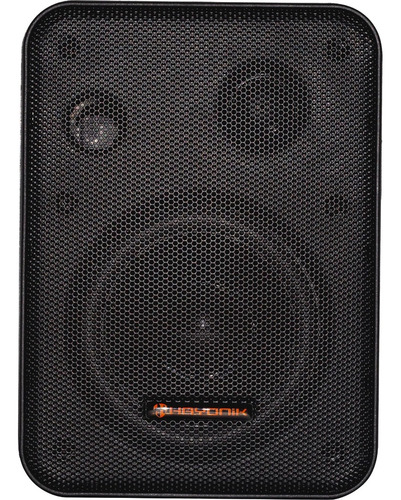 Kit Som Ambiente 400w Ambience 4000 V2 Amplificado +4 Caixas Cor Preto