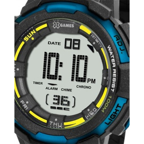 Relógio X-games Digital Masculino Preto Xmppd350 Bxpx