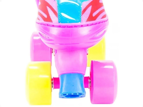 Imagem 8 de 8 de Patins 4rodas Quad Infantil Ajustavel Kit De Proteção 30-33