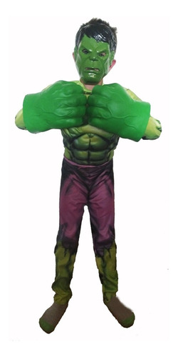 Puños Guantes Hulk Deluxe Pvc Espandido Únicos 
