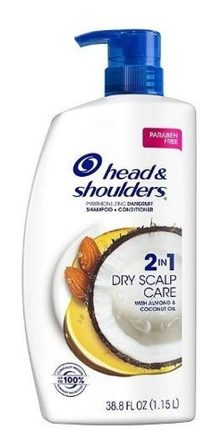 Shampoo 2 En 1 Head & Shoulders Anticaspa De Nueces Y Coco