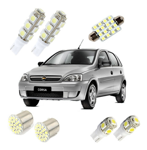 Kit Led Corsa Joy Maxx Chevolet Pingo Teto Placa Ré Xenon