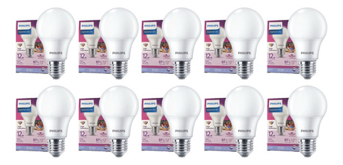 Pack 10 Ampolletas Led Philips  E27 12w Cálida O Fría