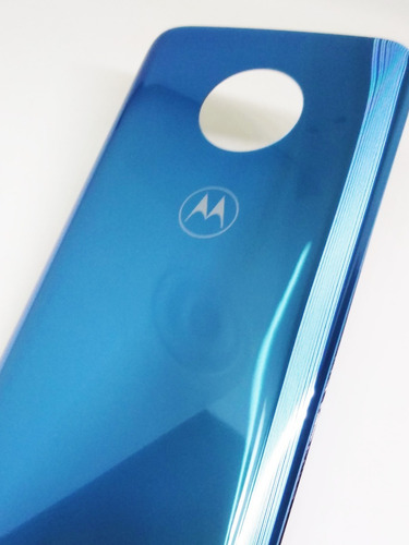 Tampa Vidro Traseiro Moto G6 Plus Xt1926 Dual Azul Topázio
