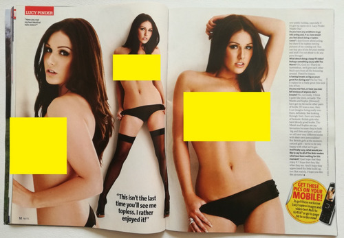 Revista Nuts: Lucy Pinder ( 2007.04 ) Su 1ra Vez Topless