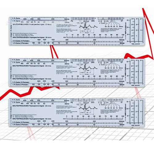 Regla De Bolsillo Ekg Calipers