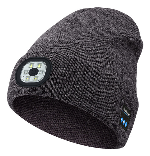 Gorro De Música Bluetooth De Punto Cálido Led