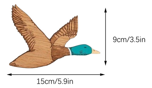 Arte De Pared De Madera Con Diseño Rústico De Pájaros Volado