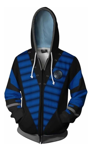 Sudadera Con Cremallera Subzero Juego Mortal Kombat 11 Tenis