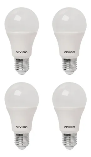 Pack X4 Lampara Led Bulbo 717522 12.5w Calida 1050 Lm