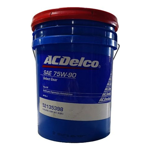 Aceite De Transmisión Gear 75w-90 Gl-5 Acdelco - Paila