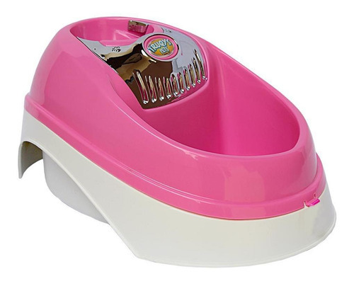 Bebedouro Fonte Basic Truqys Pets Cães E Gatos Rosa