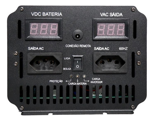 Inversor Tensão Carregador Bateria 12v/127v Flach Ifc6000-3