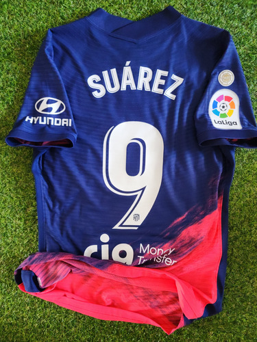 Camiseta Usada En Juego Atletico Madrid Suarez # 9 (Usado)