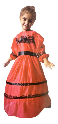 Disfraz Vestido Dama Antigua Infantil Niña Cotillon Patria