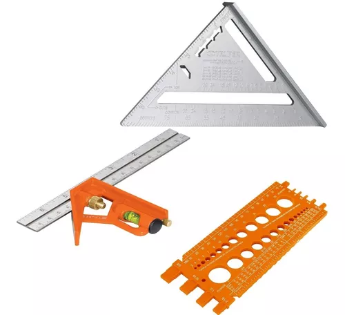 Kit Escuadra Rapida De Aluminio Para Carpintero Triangular