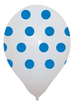 Comprar 50 Globos  Ltx 9, Polka (lunares) Varias Opciones De Color