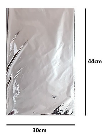 Imagem 3 de 4 de Embalagem Saco Para Presente Metalizado 30x44 C/ 100 Unid