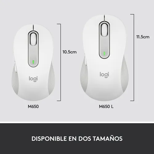 Logitech Mouse Inalámbrico Signature M650 L, Bluetooth