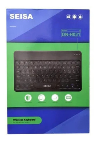 Mini Teclado Bluetooth Recargable Seisa 10'' Inalambrico Pc