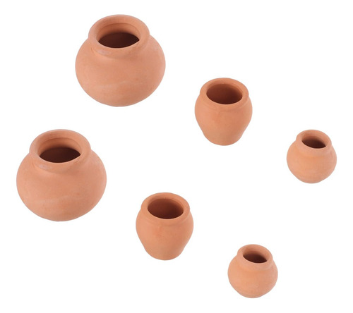 Conjunto De 6 Macetas De Cerámica Para Cactus Y Flores