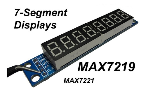 Pantalla Led Display 7 Seg 8 Digitos  Driver Max7219 Arduino