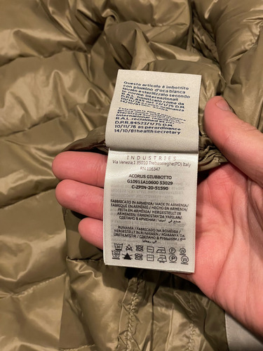 Campera Moncler Acorus Beige