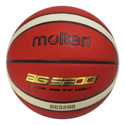 Balón Basquetbol Baloncesto #6 12 Paneles En Cuero Pu Molten