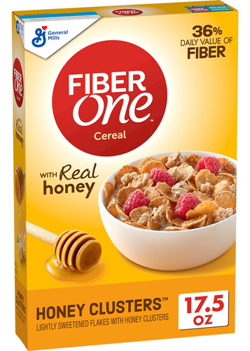 Fiber One Honey Clusters Cereal De Desayuno, Cereal De Fibra