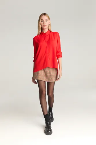 Camisa Básica De Calce Regular En Crepe Mujer Desiderata