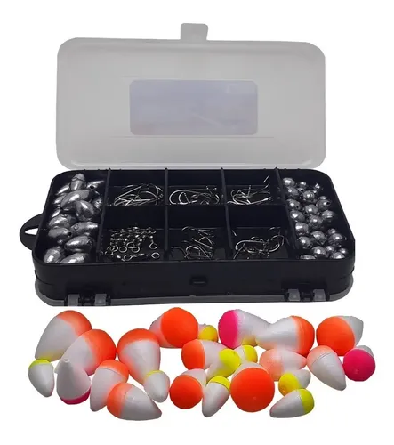 Kit Pesca Esportiva Summer Estojo Anzol Nickel Variedade Captura