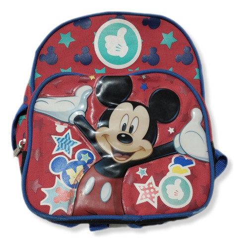Mochila Espalda Jardin Disney Mickey Mouse - Usada Excelente
