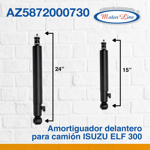 Imagen 3 de 9 de Amortiguador Isuzu Elf 300 Delantero Az-5872000730