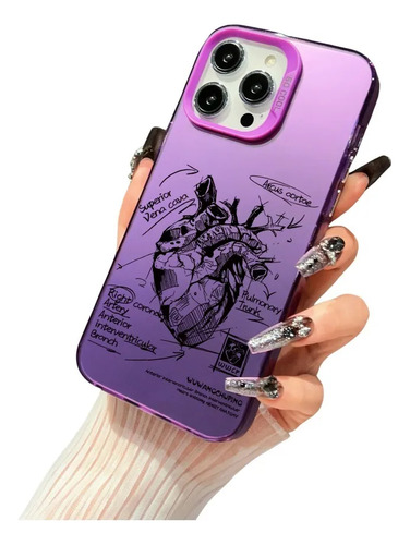 . Funda Para iPhone Case De Uso Rudo Con Diseño De Corazón N