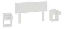 Comprar Respaldo De Sommier Dormitorio C \u002F 2 Mesas De Luz 2 Plazas Color Blanco